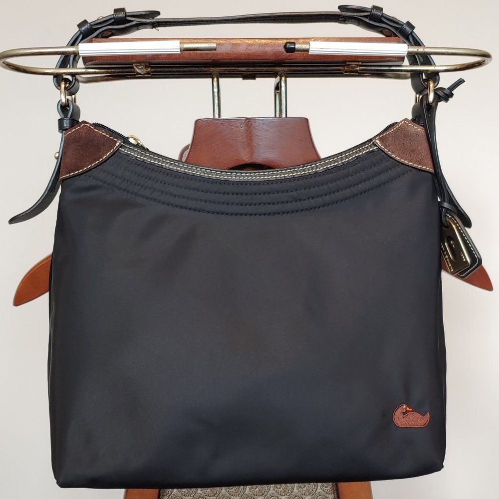 Dooney & Bourke Erica Large Nylon Black Hobo